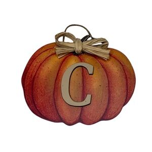 Ashland C Monogram Pumpkin Wall Decor